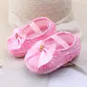 Noworodek Infantil dziewczynka Bowknot Floral miękka podeszwa szopka buty mokasyny dzieci dziewczyny lato antypoślizgowe buty niemowlęce trampki
