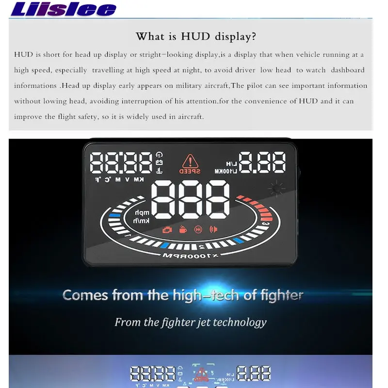 For Mercedes Benz MB W220/W221 Car Head Up Display Vehicle HUD Auto Accessories Safe Driving Screen Plug And Play Film OBD/OBD2