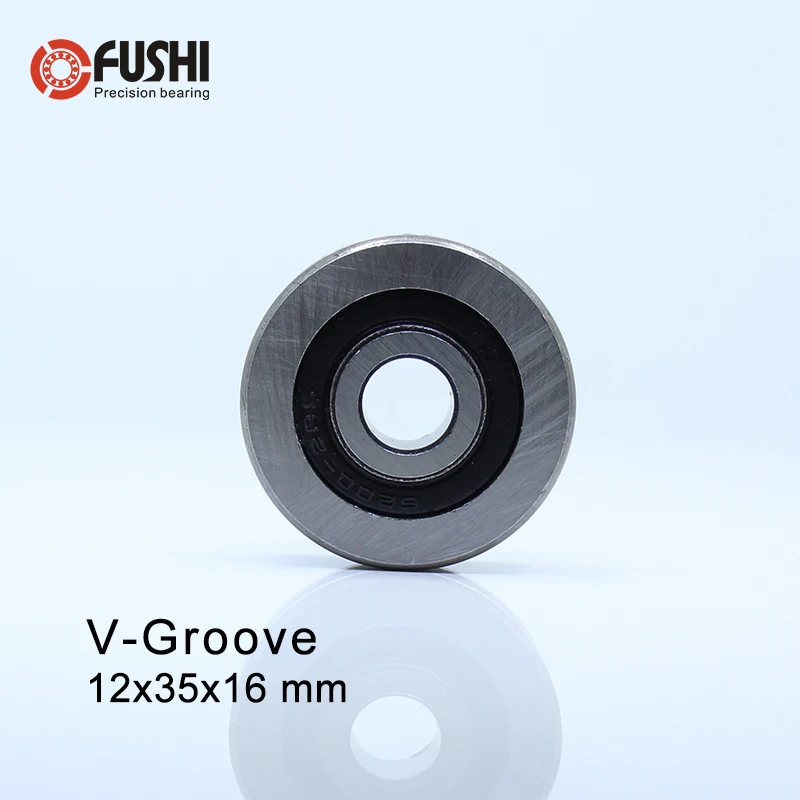 

V Groove Sealed Ball Bearing ( 2PCS ) 12*35*16 mm Pulley Wheel Bearings V9/3 V1.2/1.2 Guide Track Rlooer Bearing