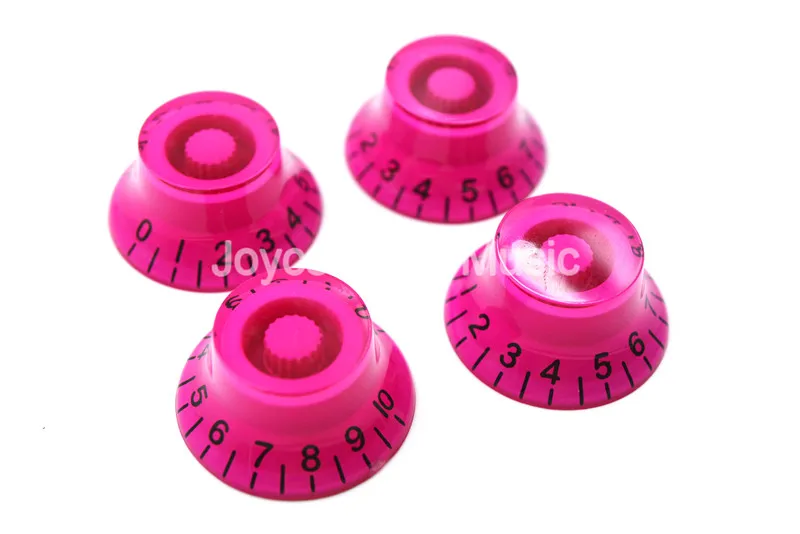 1 Set of 4pcs Niko Pink Top Hat Electric Guitar Knobs For LP SG Style Electric Guitar Free Shipping Wholesales