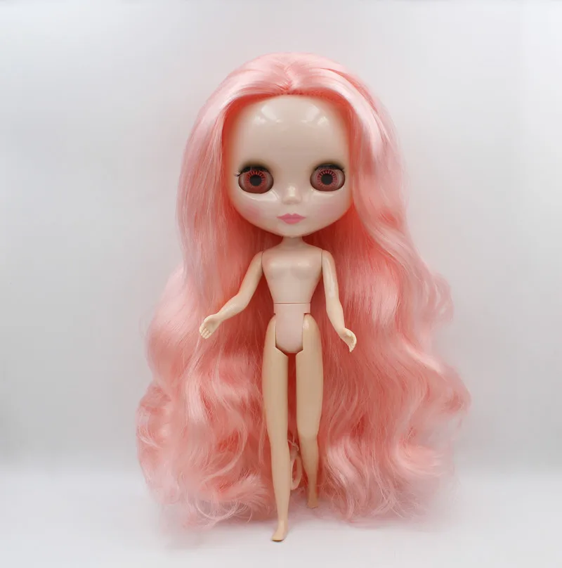 

Free Shipping big discount RBL-500 DIY Nude Blyth doll birthday gift for girl 4 colour big eyes with beautiful Hair cute toy