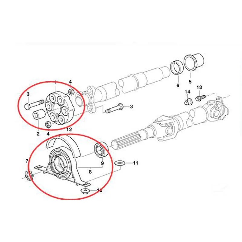 配送センターキット26127501257/26117511454,bm 3シリーズ用の強力なシールド,ベアリング付き,e46,e85,guibo