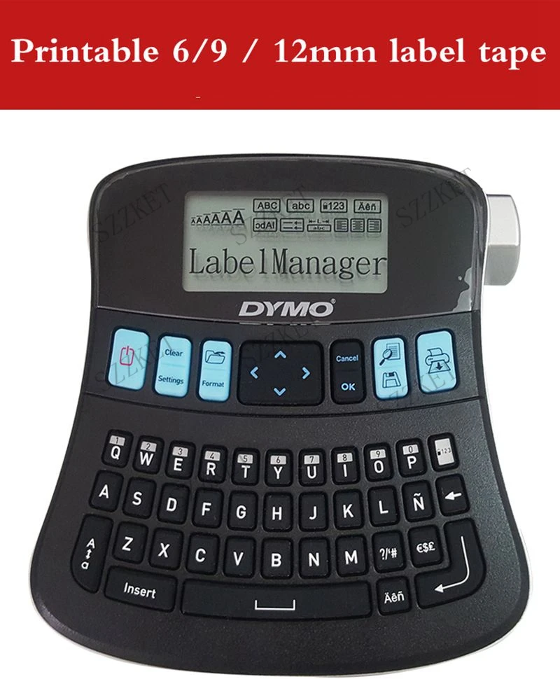 Handheld Label Printer LabelManager210D Sticker Cable Label Printer All English Typewriter LM-210D