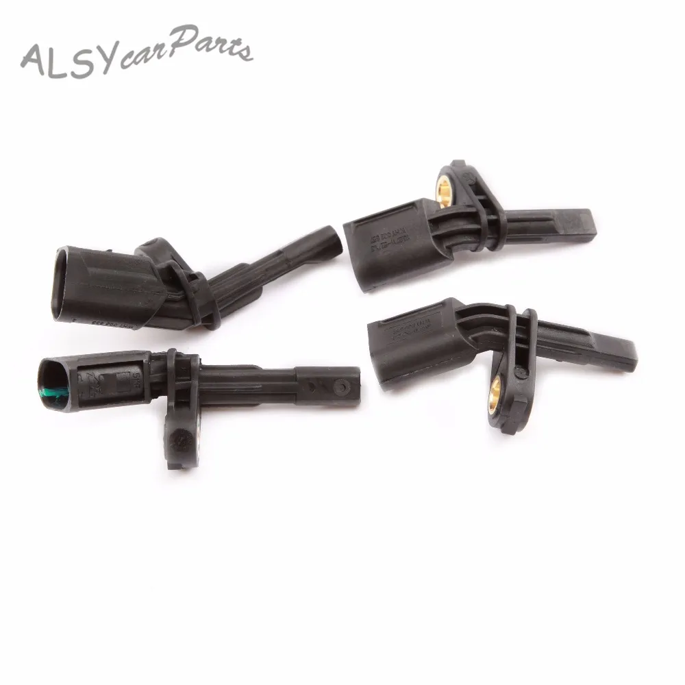 YYM 4Pcs Black ABS Wheel Speed Sensor WHT 003 856 & WHT 003 857 For AUDI A3 TT  VW Jetta Golf MK5 Passat B6 FWD