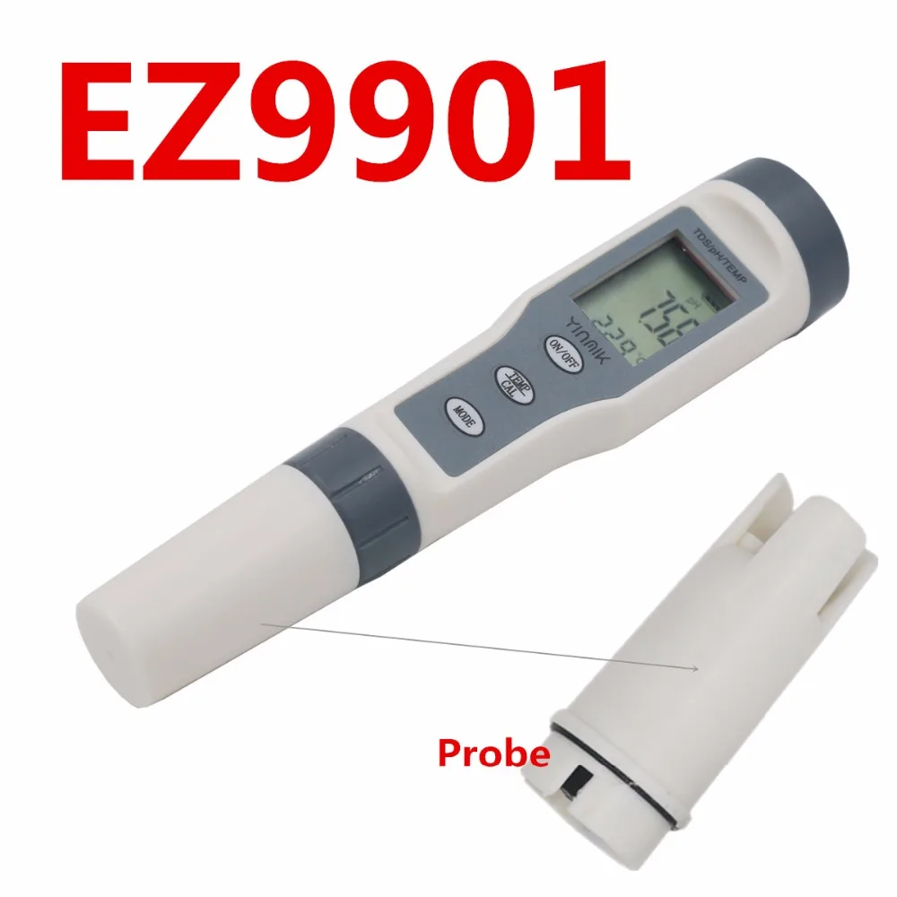 Retail Probe For Digital Water Tester 4 in 1/3 in 1 Test EC/TDS/PH/TEMP Water Quality Monitor Tester