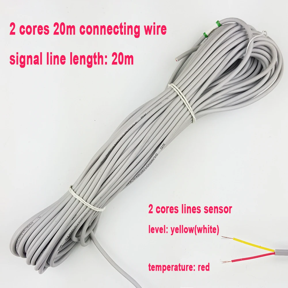 solar energy water heater temperature water level 2 cores signal line 20cm connecting wires tank tube probe water heater parts