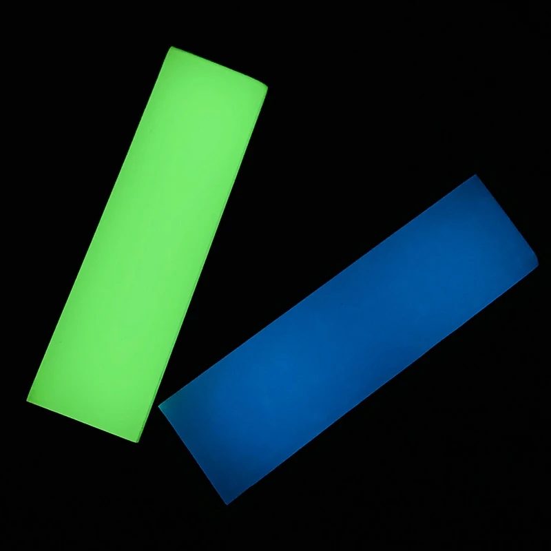 1 pezzo fai da te manico del coltello materiale luminoso piastra in resina composita fai da te manico del coltello luminoso materiale del bordo luminoso