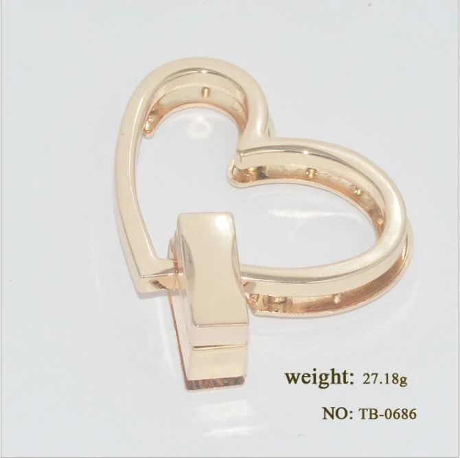 

(10 pieces/lot) luggage hardware accessories high-end handbags zinc alloy die-cast love rotating lock metal accessories
