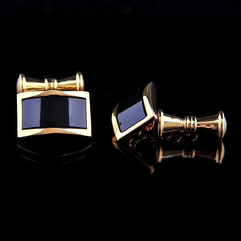 KFLK shirt cufflinks for mens Brand Gold-color Chain Fashion Cuff links Button High Quality Luxury Wedding Groom guests