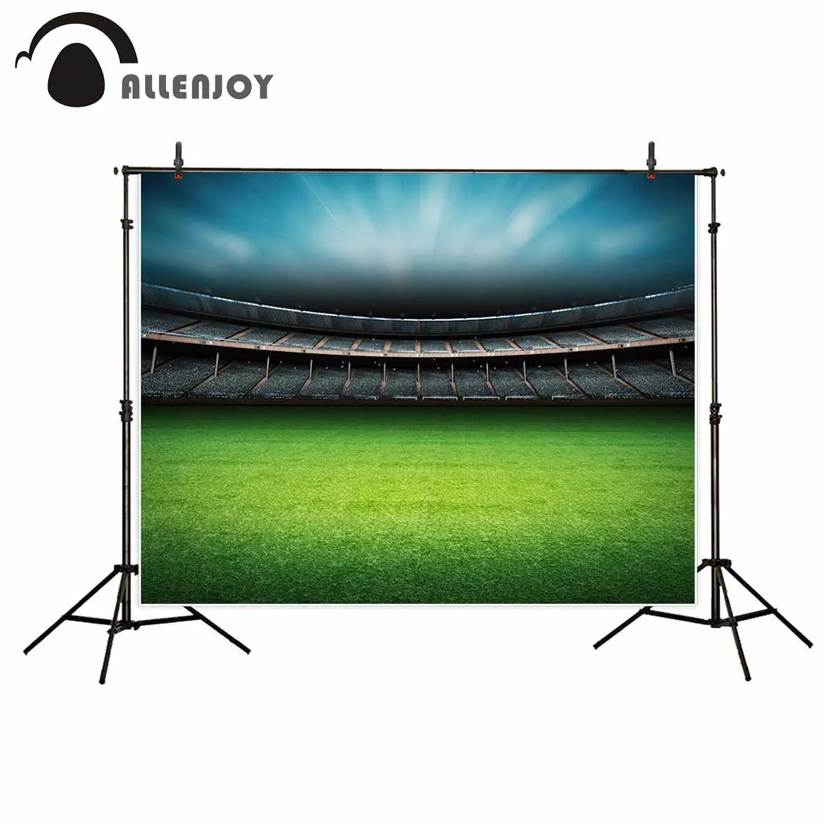 Allenjoy photographic background Green Lawn Football Stadium Auditorium Photographic background for study Photo background