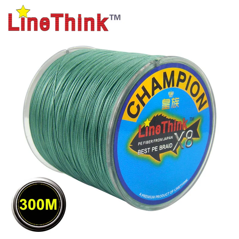 

300M GHAMPION LineThink Brand 8Strands/8Weave Best Quality Multifilament 100% PE Braided Fishing Line