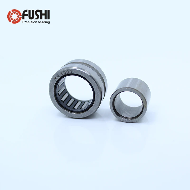NA4901 Rolamento 12*24*13mm (1 pc) collar sólidos Rolamentos de Rolos de Agulhas Com Anel Interno 4524901 4544901/UM Rolamento