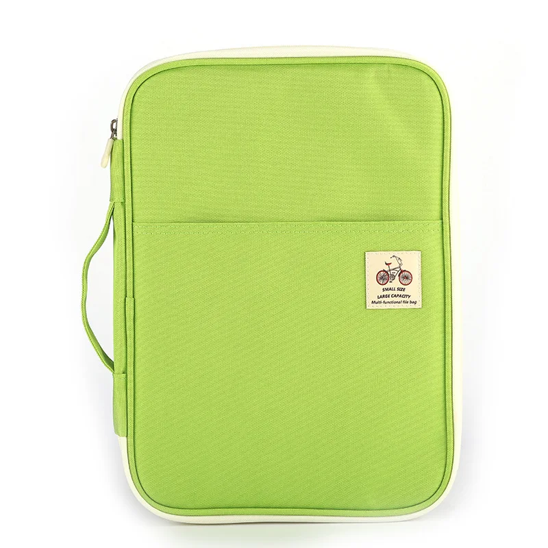 A4 File Bag Receives Office Information Portable Computer Bag Waterproof Oxford Cloth Filing Products File Folder Stationery