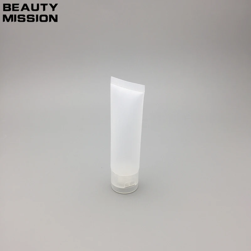 50ml transparent lotion plastic soft tube for cosmetic skin care cream packaging,50g squeeze container bottles with flip cap