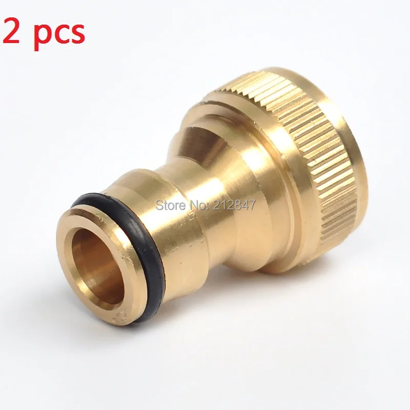 

2pcs 1/2" Female Threaded Brass Tap Connector for Garden Hose