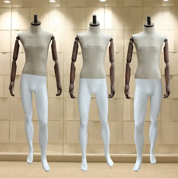 New Style Male Mannequin Fashionable Style Full Body Mannequin With Flexible Wooden Hand Hot Sale