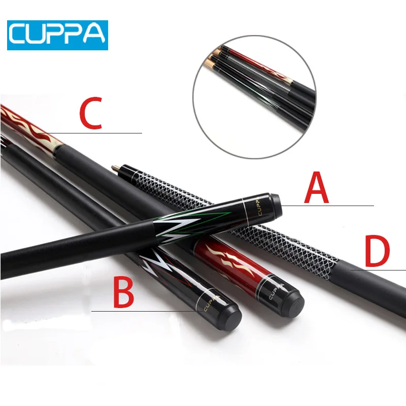 Cuppa Billiard Pool Cue Stick 13mm/11.5mm/10.5mm Tip China 2017