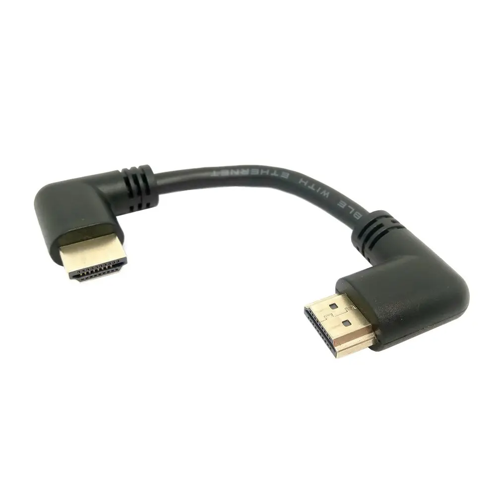 HD-متوافق 4K ثلاثية الأبعاد المزدوج 90 درجة اليسار بزاوية HDTV ذكر إلى اليسار بزاوية HD ذكر HDTV كابل ل DVD PS3 PC 15 سنتيمتر/50 سنتيمتر/180 سنتيمتر