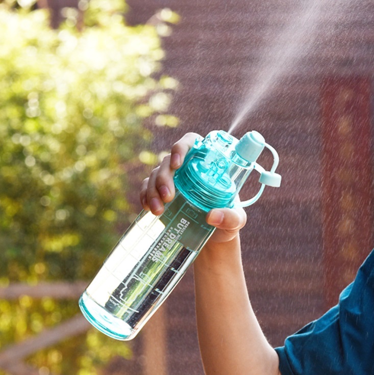  3 Colors Hot Sale Spray Sport Water Bottle Portable Plastic Bike Bicycle Shaker My Water Bottles 400ml/600ml