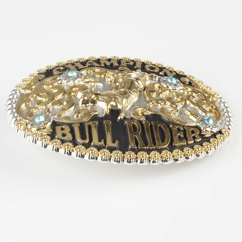Bullfighting Buckle Golden Pattern Dichroic Alloy Belt Acessories Double Color