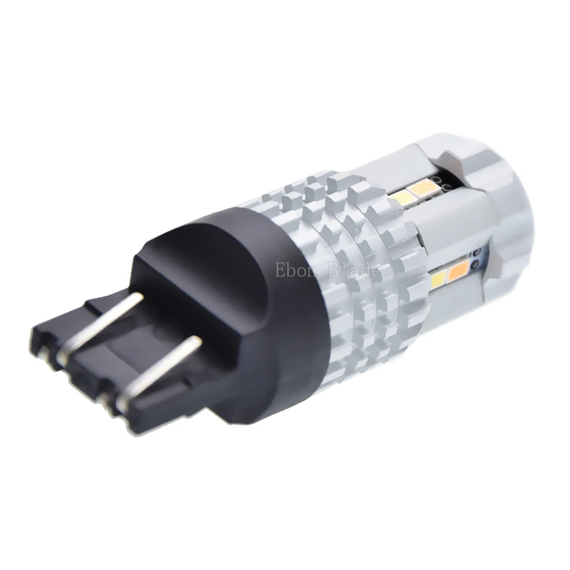 2 x T20 7443 W21/5W 1157 BAY15D 3157 Switchback Car Led Turn Signal Bulb White / Amber Dual Color DRL Daytime Running Light 12V