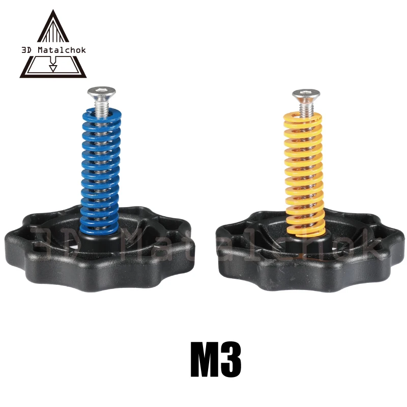 2019 5Pcs 3D printer Parts M3x40 screw leveling spring leveling knob kit leveling component suite