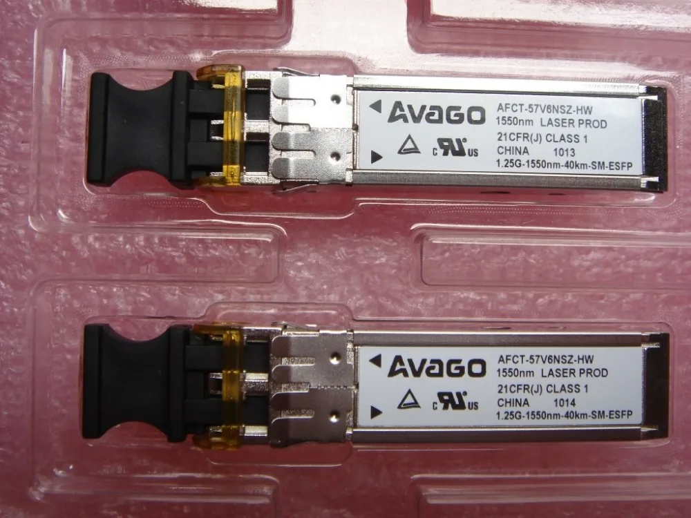 

AVAGO AFCT-57V6NSZ-HW, 1.25G-1550NM-40KM-SM-ESFP