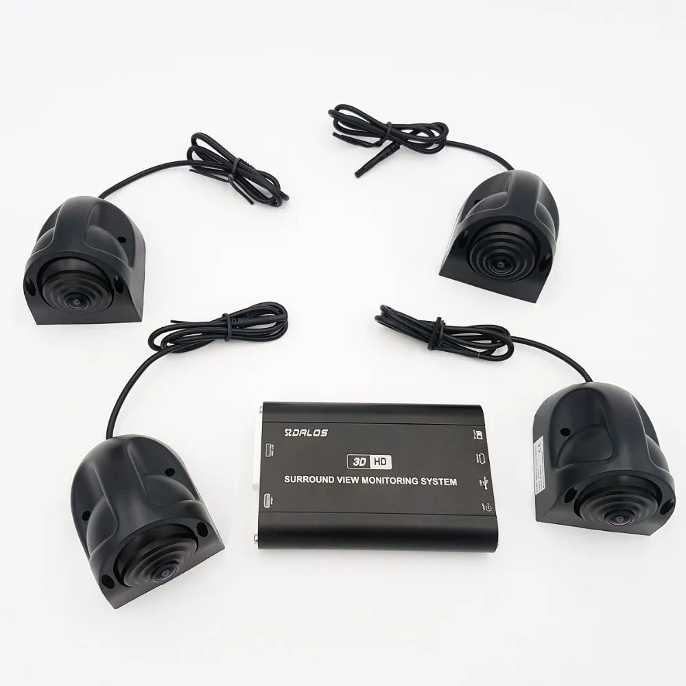 SZDALOS 3D HD 360 Surround view Monitoring System for Bus, RV, Motorhome, Truck  with HD 1080P  4-CH DVR Recorder