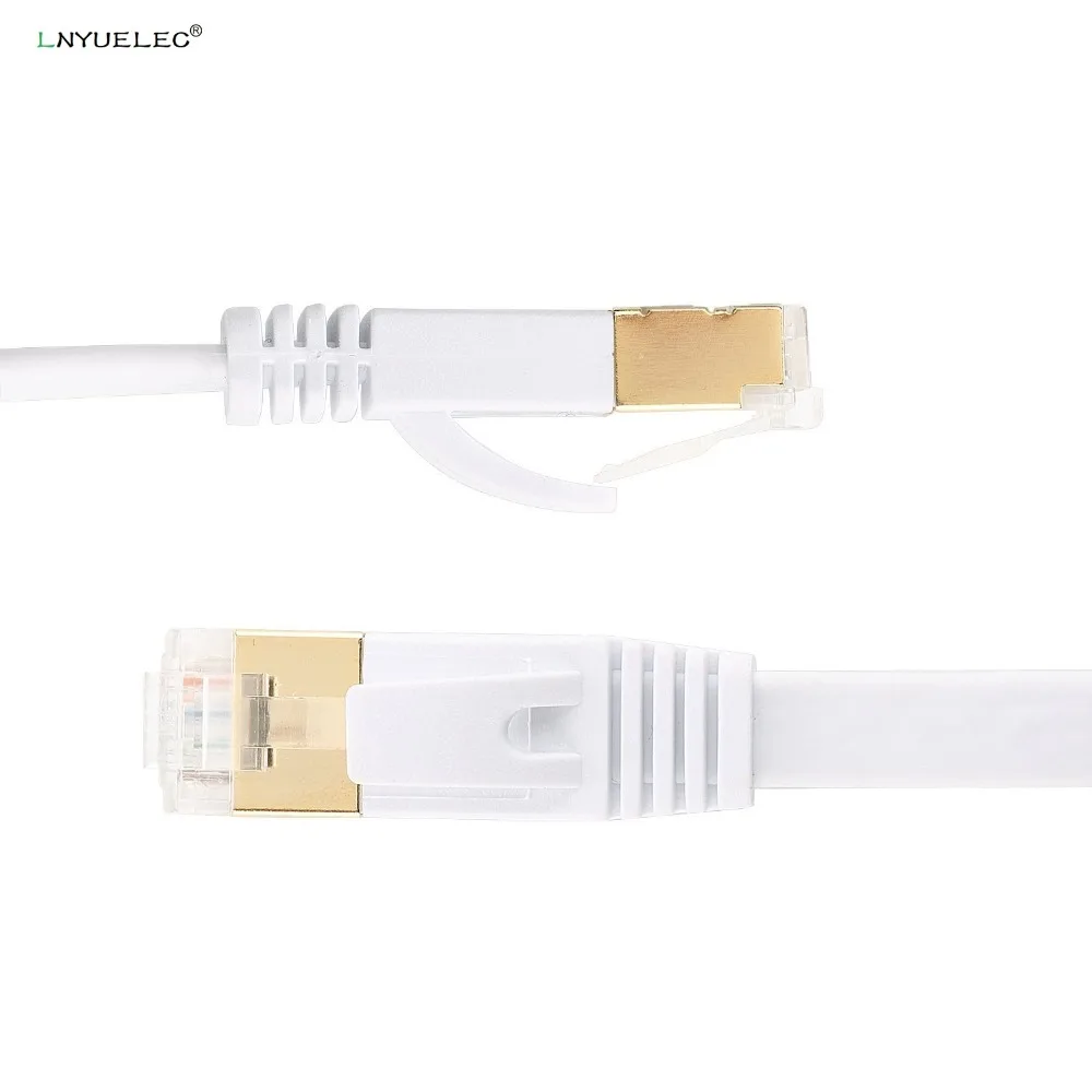 

5ft 1.5m CAT7 RJ45 Patch Ethernet LAN Network Cable For Router Switch gold plated cat7 network cable RJ45 8P8C GOLD PLATED PLUG