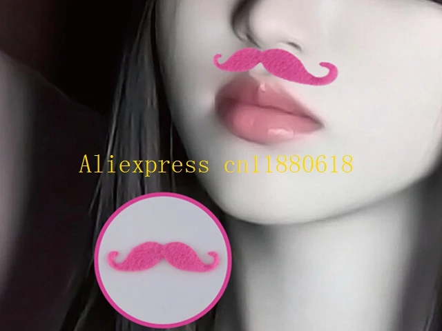 1000set/lot Free Shpping 7pcs/set Men Women COS Costume Party Halloween Fake Mustache Moustache Funny Fake Beard Whisker