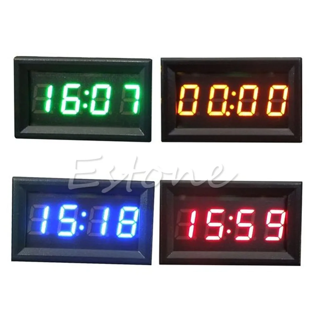 12V/24V Car Motorcycle Accessory Dashboard LED Display Digital Clock