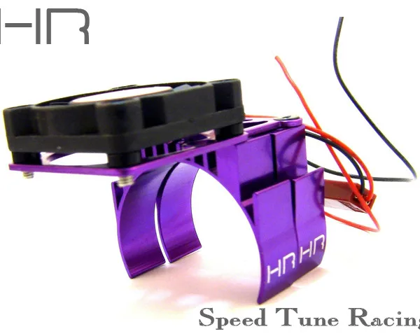 Rozpraszacz ciepła silnika HR z wentylatorem chłodzącym pasuje do Traxxas Slash stempede Rustler i bandyta