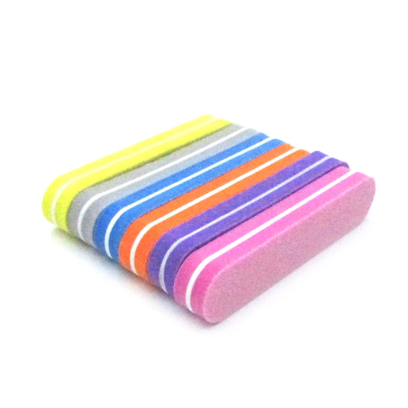 20Pcs/lot Mix Color Disposable Nail File Sponge Sanding Block Nails Files Buffer Nail Polish Tools 180/240 Punte Fresa Cuticole