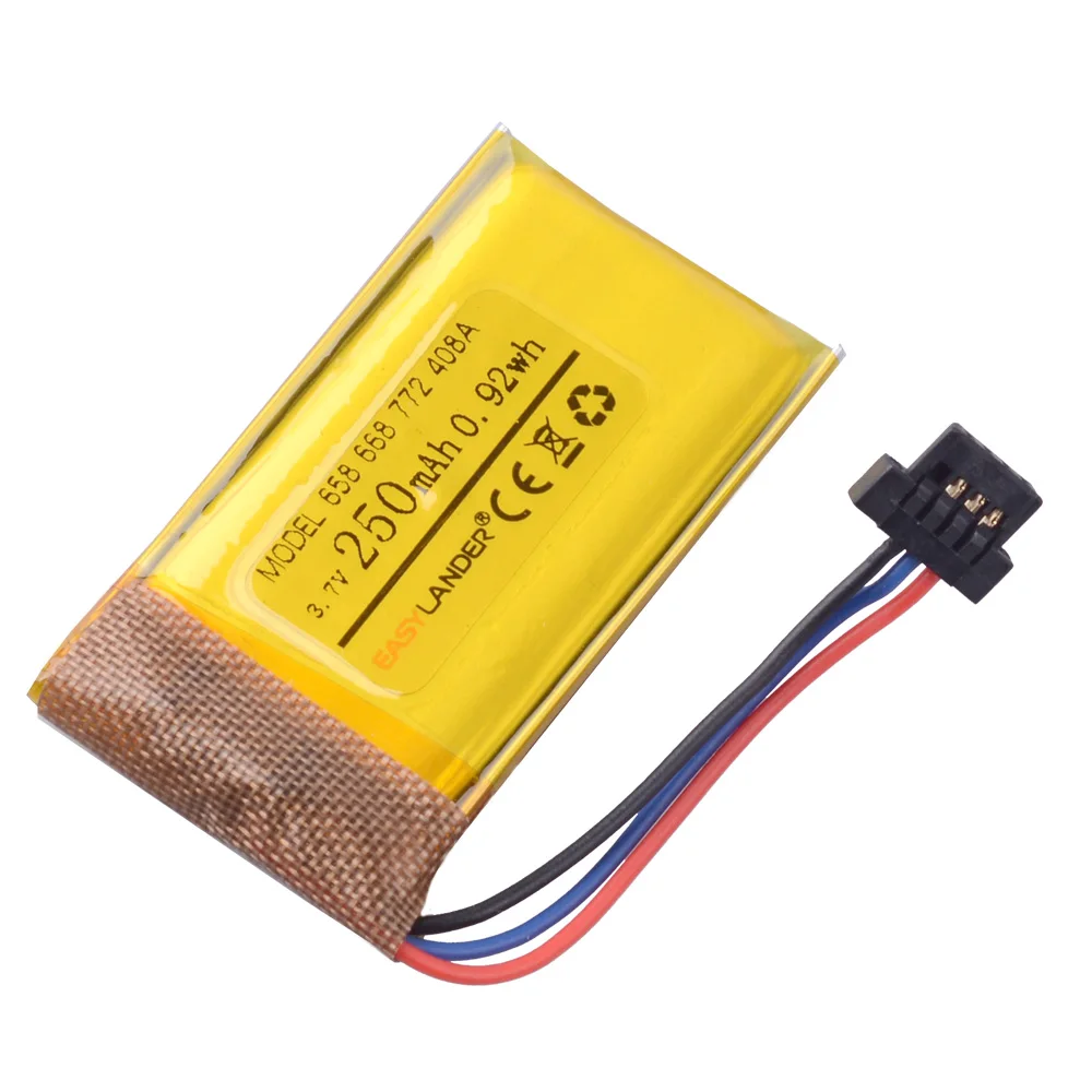 القيادة مسجل 3.7V 250mAh قابلة للشحن ليثيوم بوليمر بطارية ل DVR ميو mivue 368A 526 528 538 536 408A 658 668 688 772 790