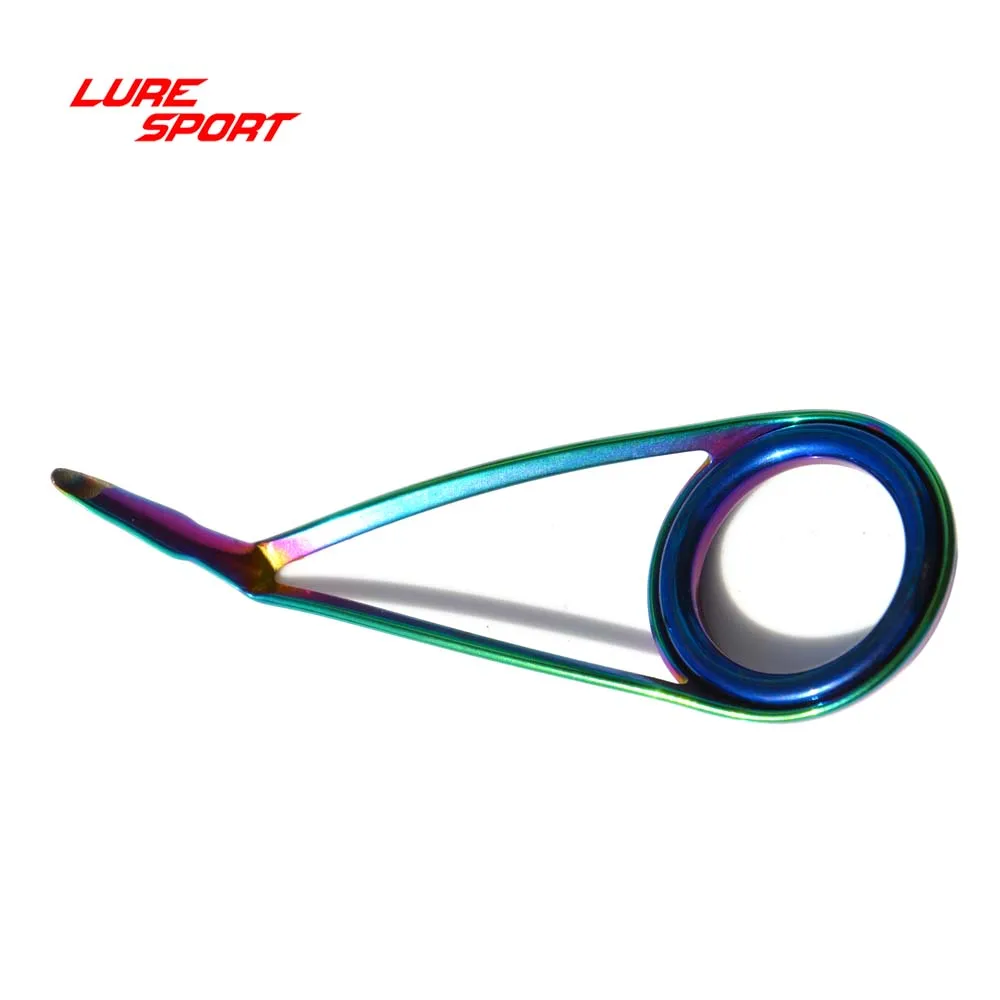 LureSport KLH دليل 10 قطعة KLM قوس قزح الإطار الأزرق حلقة الصيد رود بناء مكون إصلاح DIY التبعي