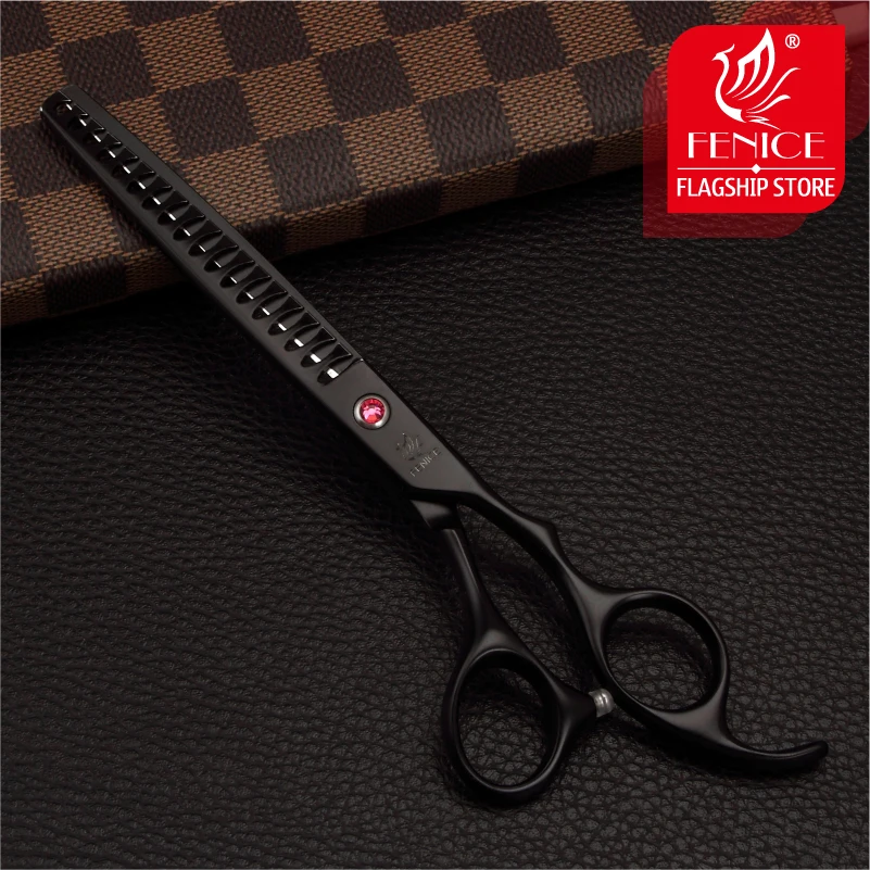 Imagem -03 - Fenice Pet Thinning Tesoura Dog Grooming Thinning Taxa 75 7.0 7.5 Aço Inoxidável