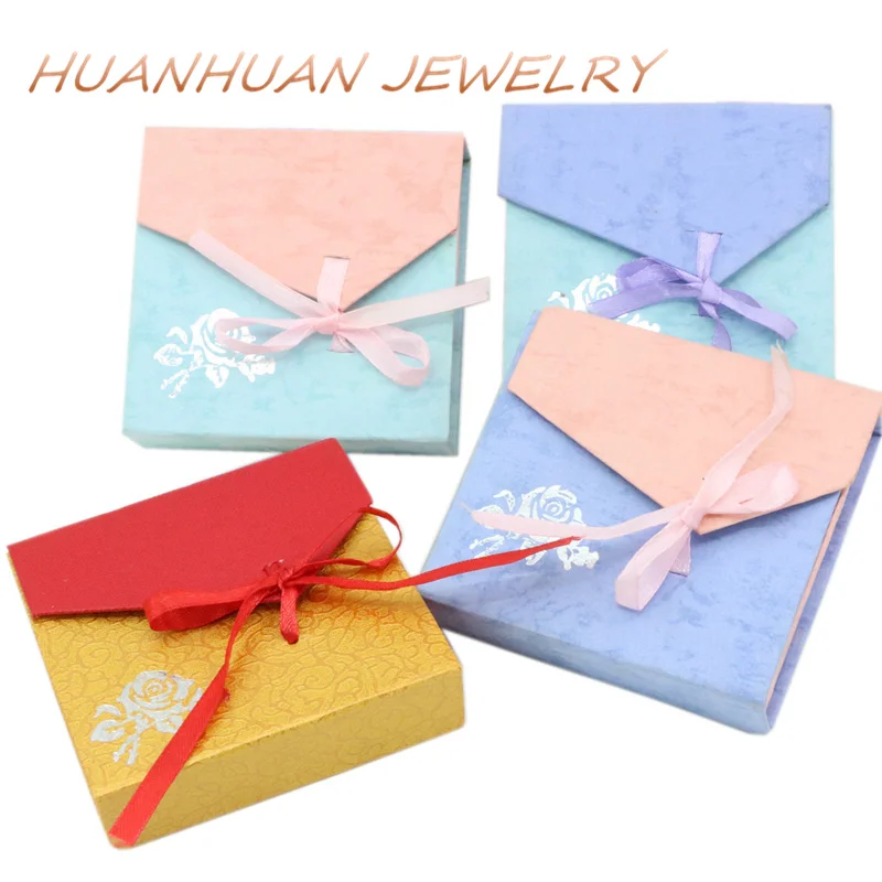 

Kraft Paper Gift Box Bracelet Necklace Decorations Wedding Gifts Boxes Honey Friends Party Jewelry Supplies Case Display B3444