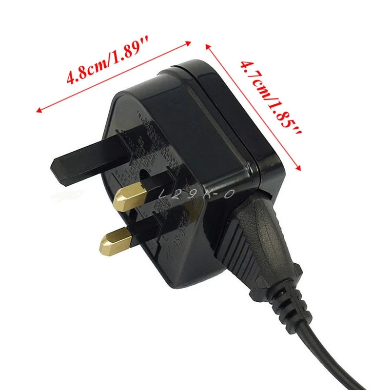 1 PC European Euro EU 2 Pin to UK 3Pin Power Socket Travel Plug Adapter Converter New