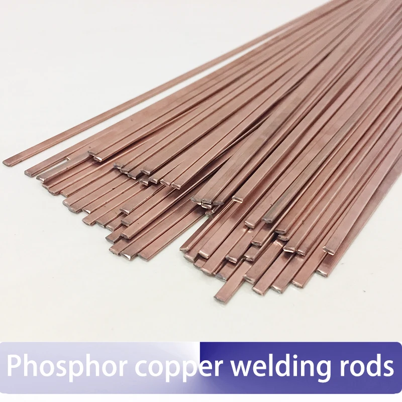 10pcs Flat Phosphor Copper Welding Rods 1.2*3.2*500mm