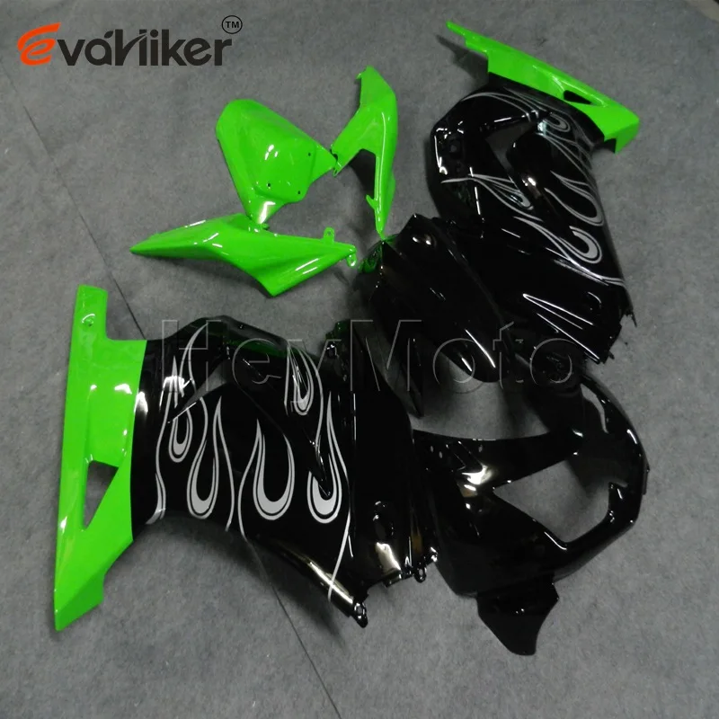 motorcycle bodywork kit  for ZX250R EX250 2008 2009 2010 2011 2012 green black motorcycle Fairing hull Injection mold H3