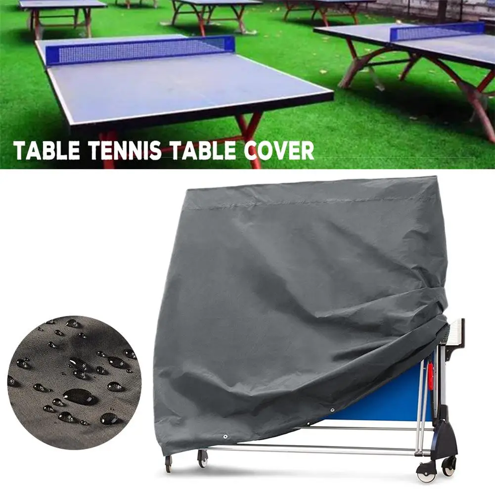 

Table Tennis Table Cover UV Protection Waterproof Moisture Proof Dust Cover Ping Pong Table Canopy Heavy Duty UV Resistant PVC