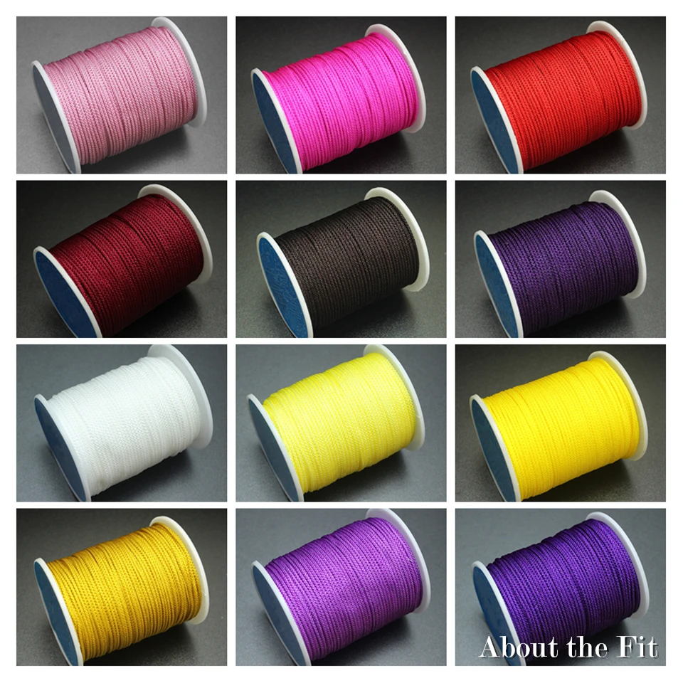 About the Fit Nylon Cord XN 2mm 3mm Braided Thread DIY String Strap Rope Beading Bracelet Necklace For Jewelry Making Woven Lace