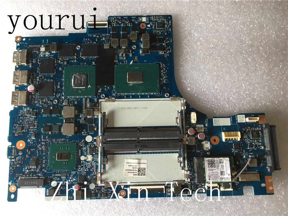 yourui For Lenovo Y520 Y520-15IKBN R720-15IKBN Laptop Motherboard with SR32S i5-7300HQ CPU DY512 NM-B191 GTX1050 Full Test