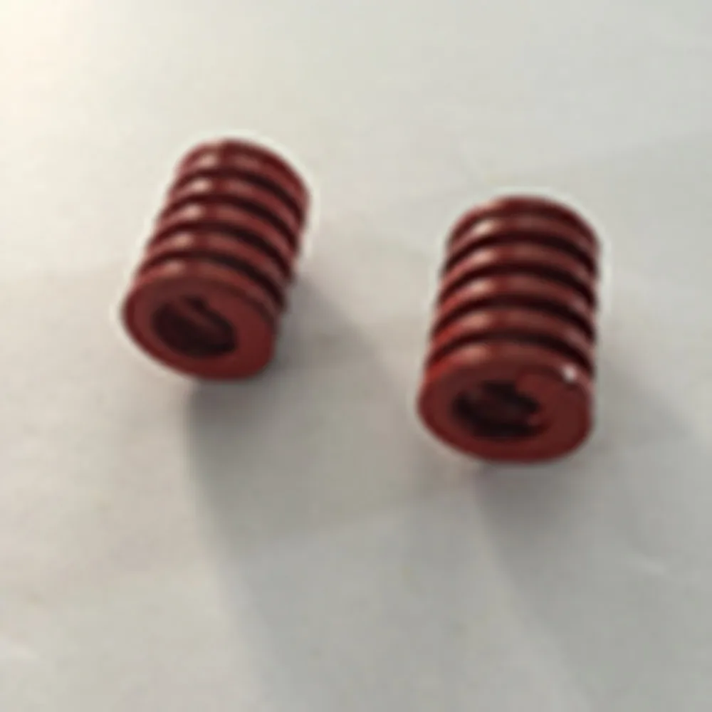 Molla di compressione in acciaio legato al cromo rosso da 2 pezzi 16 x 8 x 20/30/50/60/80/90 mm