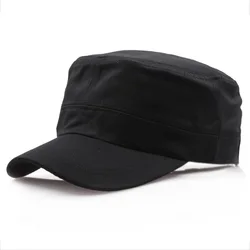 men women casual hat cap summer flat top military army caps cadet hats for male female
