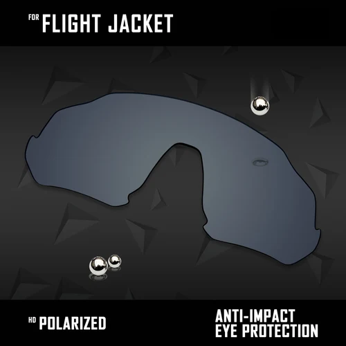 Imagen 2 del producto Reemplazos de lentes OOWLIT para gafas de sol Oakley Flight Jacket OO9401 de 37 mm polarizadas - multicolores