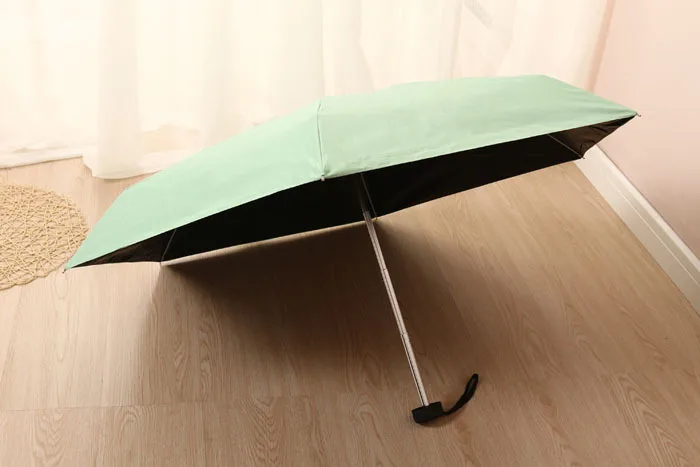 Five Folding Umbrella Little heart Stripe Anchor Doll Mini Light Sun Rain Women and Men\'s Fashion Umbrella Parasol Novelty Items
