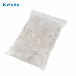 20/50/100PCS RJ45 RJ-45 Ethernet Cables Module Plug Network Connector for UTP Cat5 Cat5e Network Cable Crystal Heads 8P8C HOT