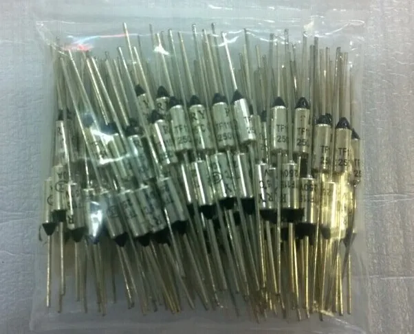 100pcs/lot  temperature fuse BF121 Tf 121 degrees 10A 250V RY121 original authentic