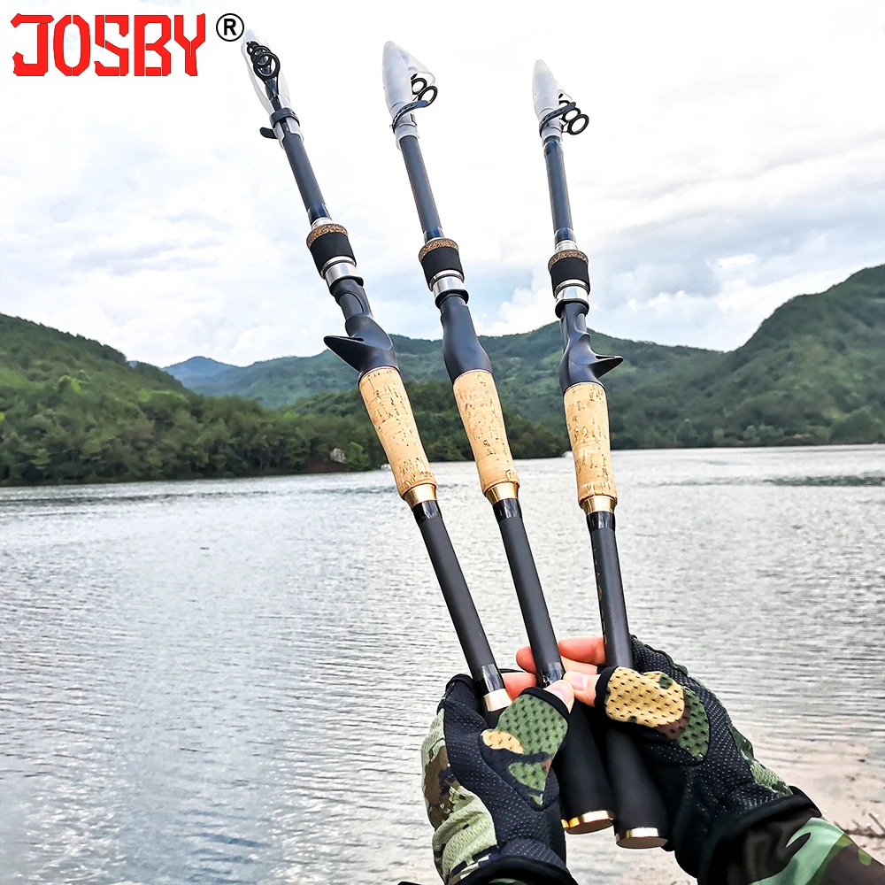 Carbon Spinning Casting Telescopic Fishing Rod Pesca M Power Hand Fishing Tackle Feeder Pole Lure Wt:3-21g Line Weight 6-12lb